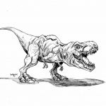 Dinosaure Coloriage T Rex Génial Coloriage Jurassic Park Trex Dessin