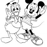 Donald Coloriage Nice Coloriage Mickey à Imprimer Mickey Noël Mickey Bébé