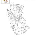 Goku Coloriage Élégant Coloriages Coloriage Goku Passe à L Attaque Fr Hellokids