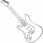 Guitare Coloriage Nouveau Rock Guitar Drawing Sketch Coloring Page