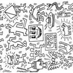 Keith Haring Coloriage Unique Coloriages Adultes Keith Haring On Pinterest