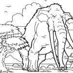 Mammouth Coloriage Nice Woolly Mammoth Coloring Page