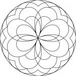 Mandala Coloriage Facile Génial Coloriage Géométrique Mandala Facile