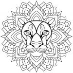 Mandala Coloriage Nice Mandala Lion Coloriage Mandala Lion En Ligne Gratuit A
