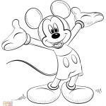 Mickey Mouse Coloriage Inspiration Coloriage Mickey Mouse
