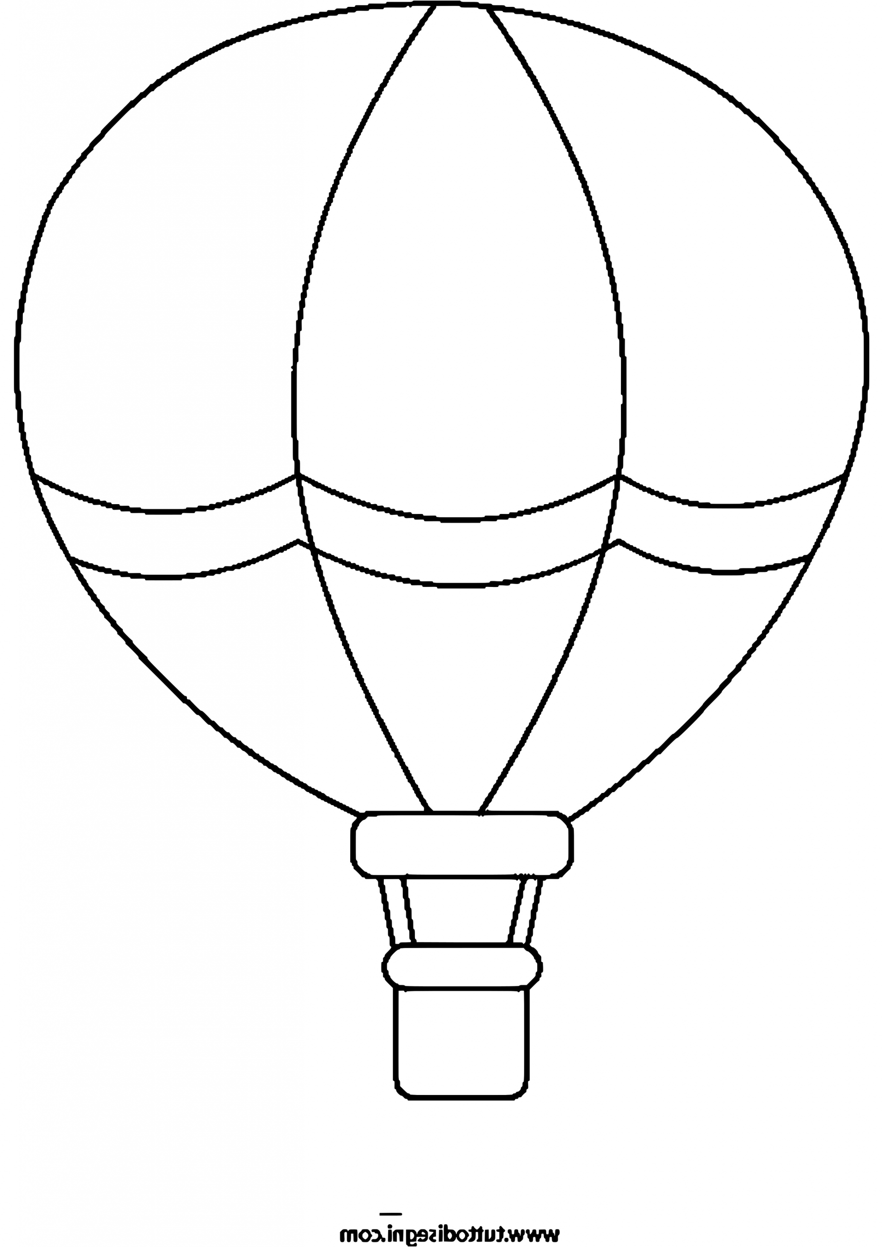 Montgolfière Coloriage Frais Luchtballon Kleurplaat Malvorlage Heissluftballon