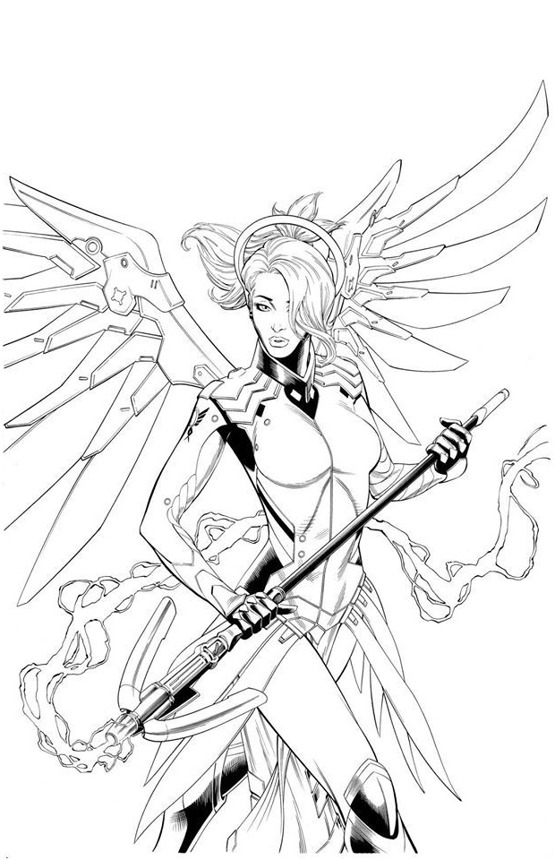 Overwatch Coloriage Nice 49 Best Images About Overwatch Ange Mercy On Pinterest