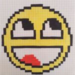 Pixel Coloriage Frais Smiley En Pixel Art Mes Dessins Pinterest