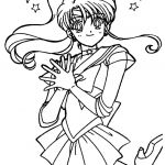 Sailor Moon Coloriage Nice 古代动漫少女简笔画 手绘