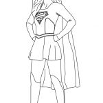 Super Hero Coloriage Frais Super Girl Superhero Outline Template Sketch Coloring Page
