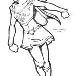 Super Hero Coloriage Unique Supergirl Super Héros – Coloriages à Imprimer