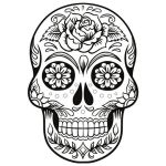 Tete De Mort Mexicaine Coloriage Luxe Coloriage Tête De Mort Mexicaine Pour Fille