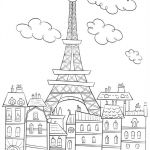Tour Eiffel Coloriage Inspiration Coloriage Paris Et La Tour Effeil