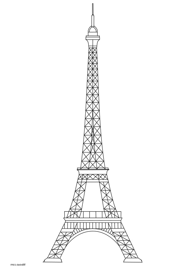 Tour Eiffel Coloriage Unique 41 Dessins De Coloriage tour Eiffel à Imprimer