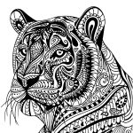 Coloriage Animal Mandala Frais Tiger Printable Mandala To Print Or For Free