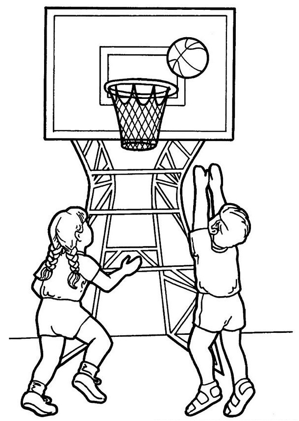 Coloriage Basketball Nice Coloriage Basketball Pour Enfant Dessin Gratuit à Imprimer