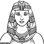 Coloriage Cléopatre Luxe Cleopatra Coloring Page