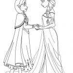 Coloriage Elsa Et Anna Génial Coloriage Elsa Et Anna Disney à Imprimer