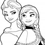Coloriage Elsa Et Anna Nice Coloriage Les Soeurs Et Princesses Anna Et Elsa Dessin à