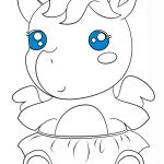 Coloriage Kawaii A Imprimer Gratuit Frais Coloriage Cute Baby Pagasus Kawaii Jecolorie