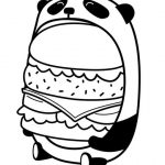 Coloriage Kawaii A Imprimer Gratuit Nice Coloriage Le Burger Du Panda En Mode Kawaii En Ligne