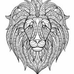 Coloriage Lion Mandala Génial Mandala Lion Coloriages Difficiles Pour Adultes