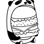 Coloriage Panda Kawaii Frais Fille Panda Kawaii Dessin