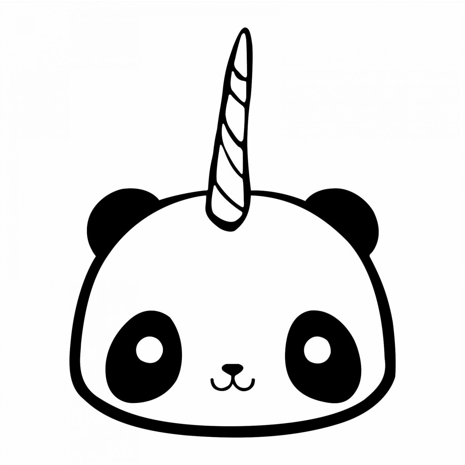 Coloriage Panda Kawaii Luxe Le Plus Récent Pour Dessin Panda Licorne Facile Random