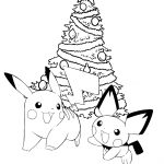 Coloriage Pikachu Noel Luxe Pokemon Christmas Coloring Pictures Free To Print With