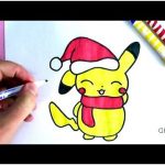 Coloriage Pikachu Noel Nice Haut Pour Ment Dessiner Pikachu Dessin De Noel Kawaii
