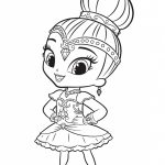 Coloriage Shimmer And Shine Nice Shine Ready For Ballet Shimmer And Shine Coloring Pages