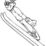 Coloriage Skieur Unique Skiing Coloring Page Coloring Home