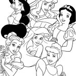 Princesses Disney Coloriage Élégant Coloriage Les Princesses Disney à Imprimer Et Colorier
