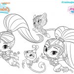 Shimmer Et Shine Coloriage Nice 1 2 3 Coloriage