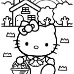 Coloriage A Imprimer Hello Kitty Élégant Coloriage Hello Kitty De Paques