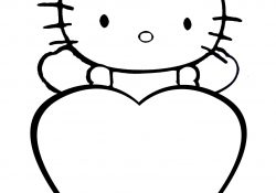 Coloriage A Imprimer Hello Kitty Meilleur De 19 Dessins De Coloriage Hello Kitty Coeur à Imprimer