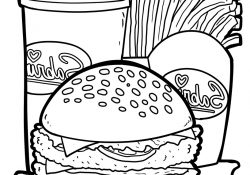 Coloriage Burger Luxe Coloriage Burger Ohbqfo