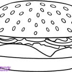Coloriage De Hamburger Nice Cheeseburger Coloring Pages How To Draw A Hamburger Step