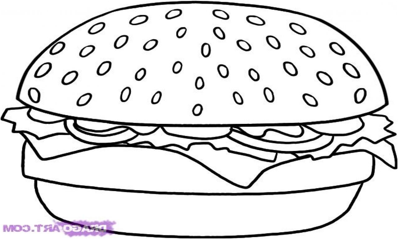 Coloriage De Hamburger Nice Cheeseburger Coloring Pages How To Draw A Hamburger Step