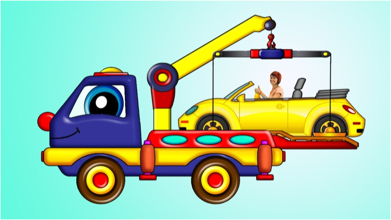 Coloriage Depanneuse Nice Dessin Animé éducatif Pour Les Enfants Avec Maria Et Poma