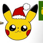 Coloriage Kawaii 365 Génial Ment Dessiner Pikachu NoËl Kawaii Étape Par Étape