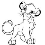 Coloriage Lion Facile Élégant Coloriage A Imprimer Roi Lion Simba Lionceau Fait Le Fier