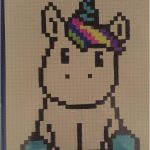 Coloriage Pixel Licorne Frais [pixelart] Une Petite Licorne A Little Unicorn By