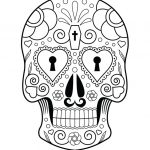 Coloriage Squelette Mexicain Frais Coloriage Squelette Sucre Serrure Coeurs Sur Hugolescargot