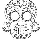 Coloriage Squelette Mexicain Meilleur De Coloriage Squelette Sucre Coeur Fleurs