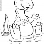 Coloriage T Rex Nice T Rex Swimming $0 00