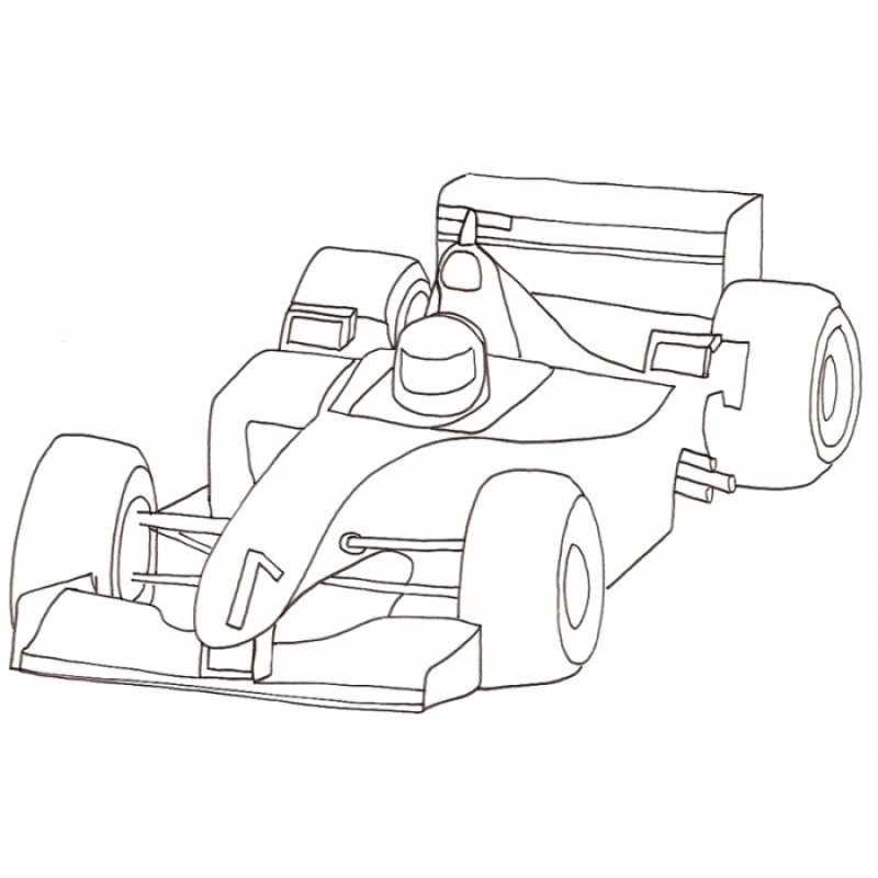 Formule 1 Coloriage Frais Coloriage Voiture Course F1 Numéro 1 Tête à Modeler
