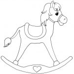 Coloriage 3d Cheval Nice How To Draw Rocking Horse Pdf Woodworking