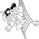 Coloriage Aladdin Et Jasmine Élégant Coloriage Aladdin Et Jasmine Sur Le Tapis Volant Dessin Gratuit à Imprimer