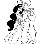 Coloriage Aladdin Et Jasmine Luxe Aladdin And Jasmine In A Romantic Dance Coloring Page Download